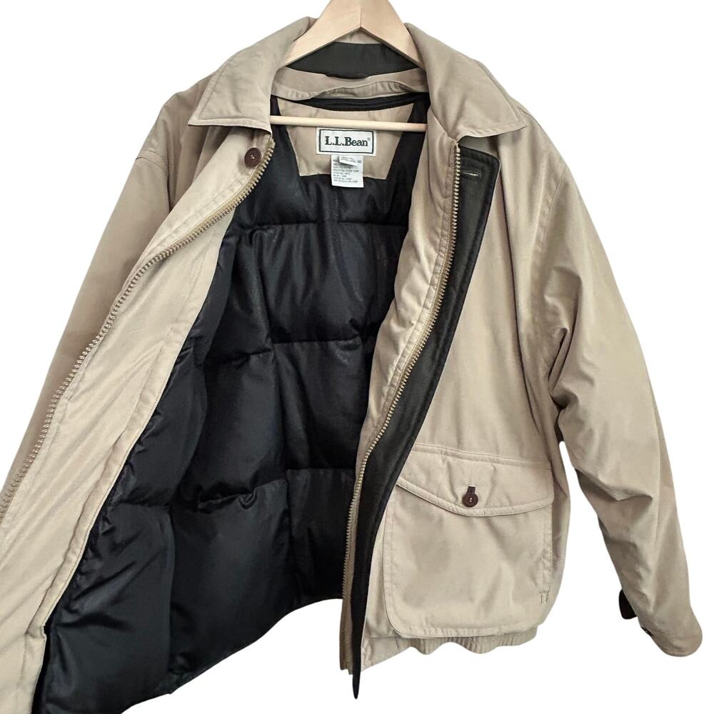 Vintage L.L. Bean 3-in-1 Goose Down XL Tall Zip Out Liner Field Jacket Outdoors